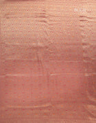 Semi Banarasi Silk Saree in Peach with Silver Thread Brocade and Traditional Border