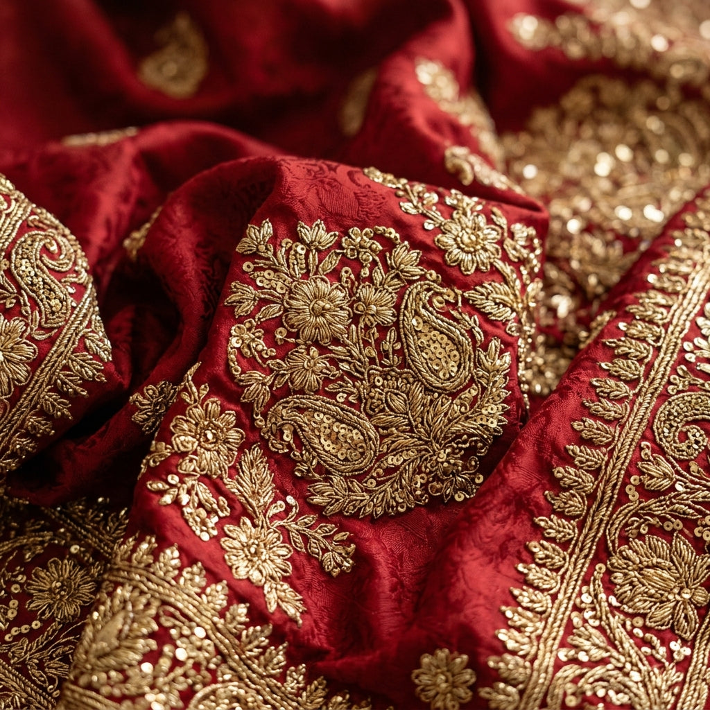 Bridal Vermillion Kanjivaram