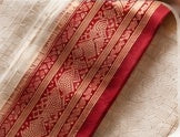 Ornate Kanjivaram zari border detail