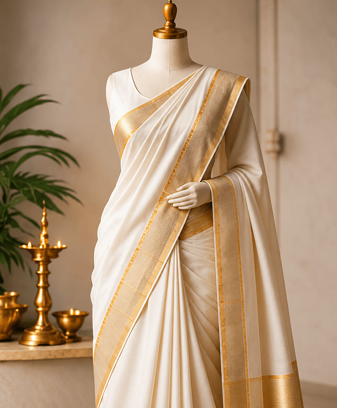 Kasavu Cotton Saree